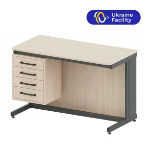 Стіл вчительський лабораторний Pro Line з HPL та підвісною тумбою