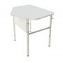 School Set: Single Desk No.4-7 and Chair with Plastic Monoblock
