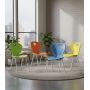 School Set: Single Desk No.4-7 and Chair with Plastic Monoblock