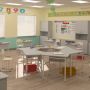 School Set: Single Desk No.4-7 and Chair with Plastic Monoblock