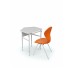 School Set: Single Desk No.4-7 and Chair with Plastic Monoblock