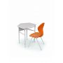 School Set: Single Desk No.4-7 and Chair with Plastic Monoblock