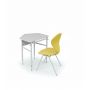 School Set: Single Desk No.4-7 and Chair with Plastic Monoblock