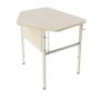 School Set: Single Desk No.4-7 and Chair with Plastic Monoblock