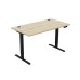 Стіл з електричним регулюванням висоти, одномоторний, з двома заглушками