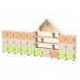 Children's Playhouse Cabinet and 3-Section Wardrobe (Set)