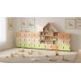 Children's Playhouse Cabinet and 3-Section Wardrobe (Set)