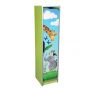 1-Seat Cloakroom Wardrobe with Savanna Print