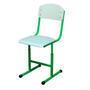 School Chair T-shaped on Round Tube with HPL Coating, No.4-6
