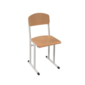 Cantilever School Chair on Round Tube, No. 6, HPL
