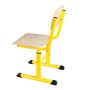 Height-Adjustable T-Shaped School Chair, Groups No. (3)4-6, Flat-Oval Tube