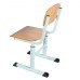 T-Shaped School Chair, Groups No. 3-6, Flat-Oval Tube, HPL Coated