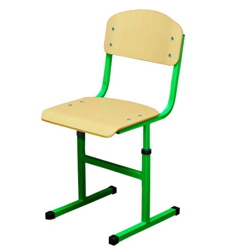 T-shaped School Chair on Square Tube, size 4-6, HPL finish