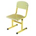 T-shaped School Chair on Square Tube, size 4-6, HPL finish