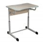 School Desk, Single Student Desk with Wire Mesh Shelf and Cup Opening