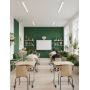 School Desk, Single Student Desk on Flat-Oval Tube, Gr. 4-7