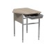 School Desk, Single Student Desk with Plastic Tray, Groups 4-7