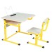 School Desk, Single Student Desk with Tilt Adjustment, Groups 3-5