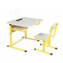 School Set, Group 4-7: Tilt-Adjustable Desk and Chair with HPL