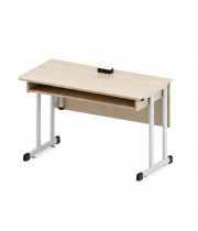 Two-Seat Student Laboratory Table 36V(42V) with Centrally Placed Sockets