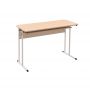School Desk, Double Student Table with Shelf, Size 6
