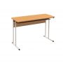 School Desk, Double Student Table with Shelf, Size 6
