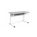 School Desk, Double Student Table on Flat-Oval Tube, Sizes 4-7