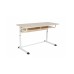 School Desk, Double Student Table on Flat-Oval Tube, Sizes 4-7