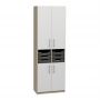 Closed Cabinet with Trays, 6 Trays, Light-Grey Front