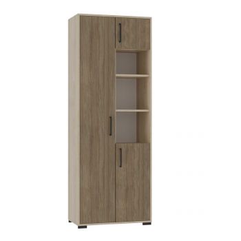 3-Door Cabinet with 2 Open Shelves 719x405x2025 mm