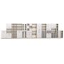 Semi-Closed Cabinet with Trays, Standard Front, 702x405x2115 mm