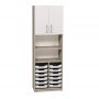 Semi-Closed Cabinet with 12 Trays