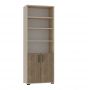 Semi-Closed Cabinet with 3 Open Shelves
