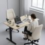 Electric Height-Adjustable Desk, Single-Motor, Two Grommets
