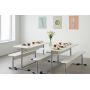 Комплект столу 6-місного регульованого, №4-6 та лава без спинки з HPL