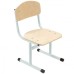 T-shaped children's chair on a round tube, adjustable for height groups No. 1-3
