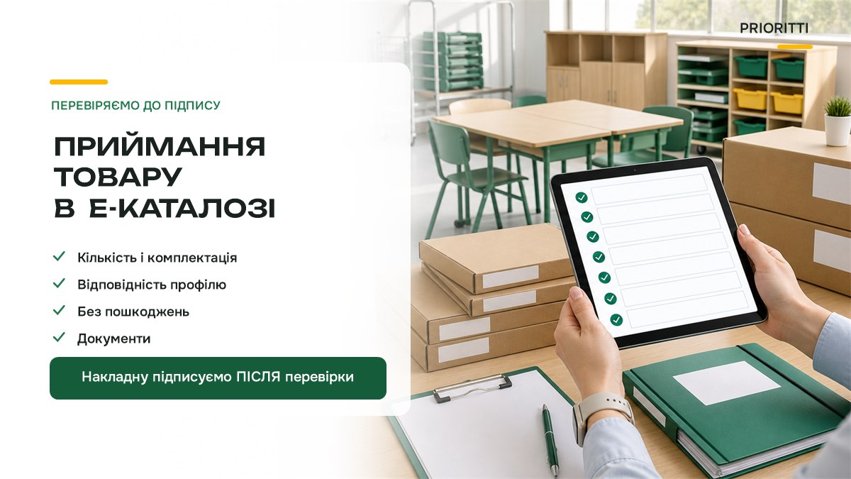 Приймання товару після закупівлі через е-каталог: перевірка проти профілю