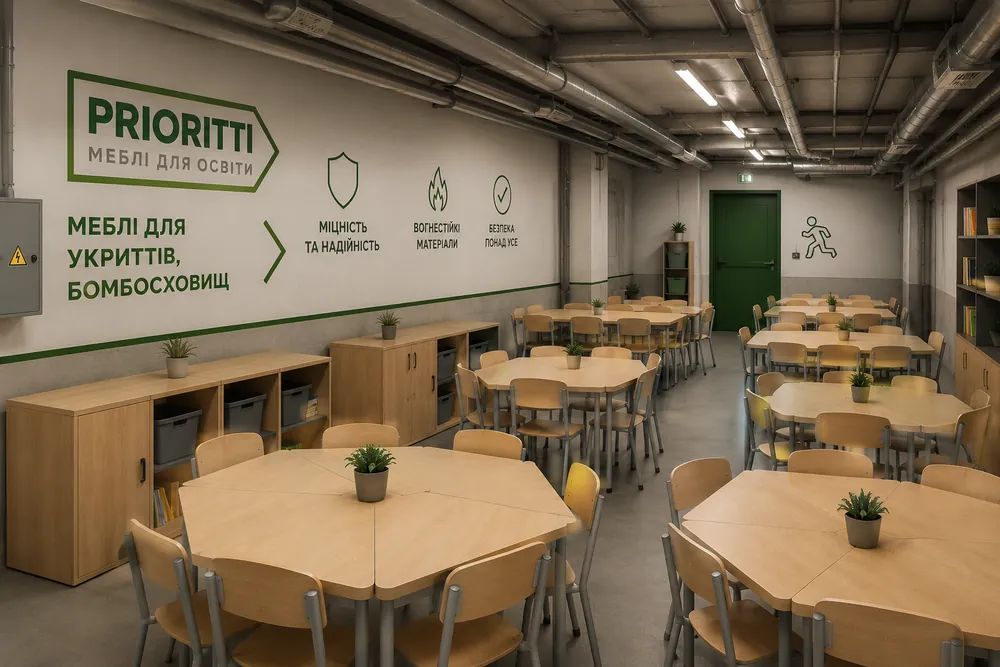 Меблі для укриттів і бомбосховищ — PRIORITTI